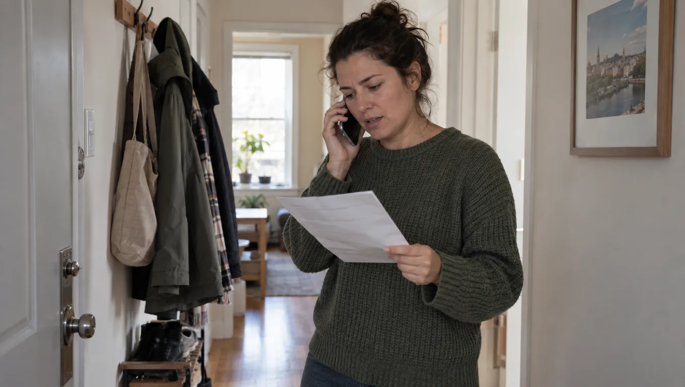 Appel pour un prêt urgent avec une facture de réparation en main